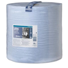 Törlőpapír, tekercses, 39 cm átmérő, W1 rendszer, 3 rétegű, TORK &quot;Nagy teljesítményű&quot;, kék