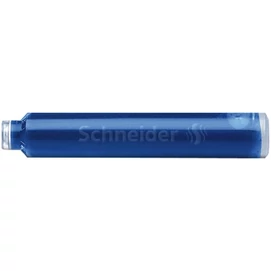 Töltőtoll patron, 6 db, SCHNEIDER, királykék