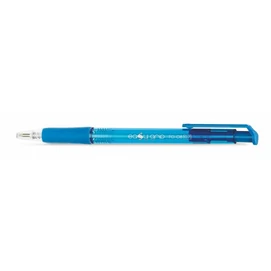 Golyóstoll, 0,4 mm, nyomógombos, FLEXOFFICE &quot;EasyGrip&quot;, kék