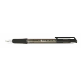 Golyóstoll, 0,4 mm, nyomógombos, FLEXOFFICE &quot;EasyGrip&quot;, fekete