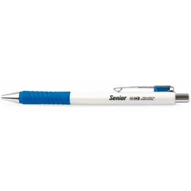 Golyóstoll, 0,4 mm, nyomógombos, FLEXOFFICE &quot;Senior&quot;, kék