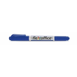 Alkoholos marker, 0,4/1,0 mm, kúpos, kétvégű, FLEXOFFICE &quot;PM01&quot;, kék