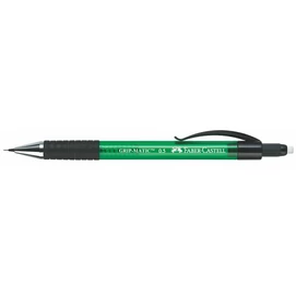 Nyomósirón, 0,5 mm, FABER-CASTELL &quot;Grip Matic 1375&quot;, zöld