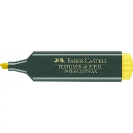 Szövegkiemelő, 1-5 mm, FABER-CASTELL, &quot;Textliner 48&quot;, sárga