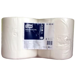 Törlőpapír, tekercses, 25 cm átmérő, 2 rétegű, W2 rendszer, TORK &quot;Általános&quot;, fehér