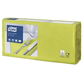 Szalvéta, 1/4 hajtogatott, 2 rétegű, 33x33 cm, Advanced, TORK &quot;Lunch&quot;, lime