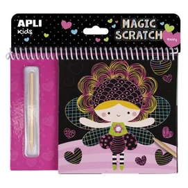 Képkarcoló füzet, APLI Kids &quot;Magic Scratch&quot;, tündérek