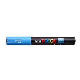 Dekormarker, 0,7-1,0 mm, UNI &quot;Posca PC-1M&quot;, világoskék