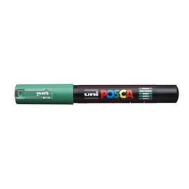 Dekormarker, 0,7-1,0 mm, UNI &quot;Posca PC-1M&quot;, zöld