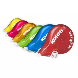 Hibajavító roller, 4,2 mm x 8 m, KORES "Scooter", vegyes színek