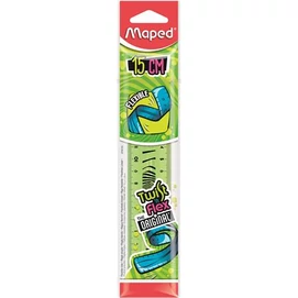 Vonalzó, műanyag, törhetetlen, 15 cm, MAPED &quot;Twist`n Flex&quot;