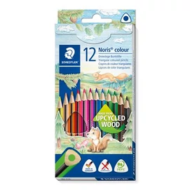 Színes ceruza készlet, háromszögletű, STAEDTLER &quot;Noris Colour 187&quot;, 12 különböző szín