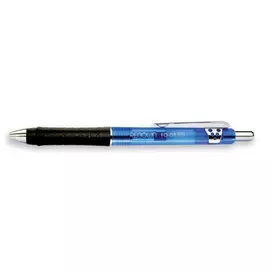 Golyóstoll, 0,5 mm, nyomógombos, FLEXOFFICE, "Renown", kék