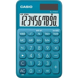 Zsebszámológép, 10 számjegy, CASIO &quot;SL 310&quot; kék