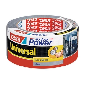 Ragasztószalag, 50 mm x 25 m, TESA &quot;extra Power&quot;, ezüst