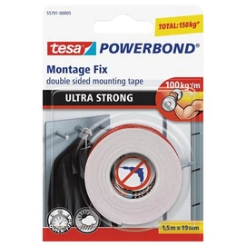 Ragasztószalag, kétoldalas, ultra erős, 19 mm x 1,5 m, TESA &quot;Powerbond&quot;