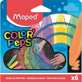 Aszfaltkréta, MAPED &quot;Color`Peps&quot;, 6 különböző szín