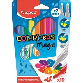 Filctoll készlet, 3,6 mm, MAPED &quot;Color`Peps Magic&quot;, 8+2 különböző szín
