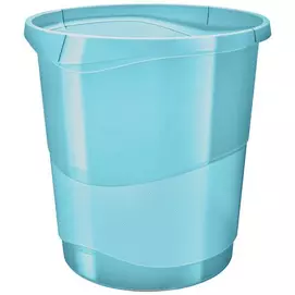 Papírkosár, 14 liter, ESSELTE "Colour`Breeze", áttetsző kék