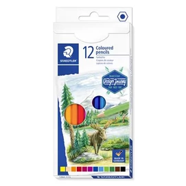 Színes ceruza készlet, hatszögletű, STAEDTLER &quot;146C&quot;, 12 különböző szín