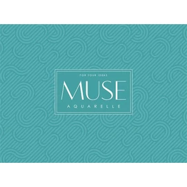 Vázlatfüzet, A5+, akvarell, 300 g, 15 lap, SHKOLYARYK &quot;Aquarelle Muse&quot;
