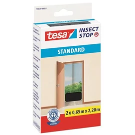 Szúnyogháló, ajtóra, öntapadó, 2,2 x 1,2 m, TESA &quot;Standard&quot;, antracit