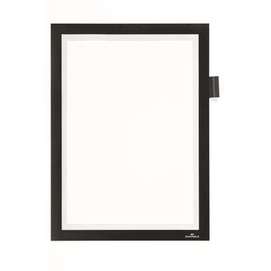 Infokeret, A4, öntapadó, jegyzetelhető, DURABLE DURAFRAME® &quot;NOTE&quot;, fekete