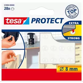 Zaj- és csúszásgátló korong, 8 mm, TESA &quot;Protect&quot;, átlátszó