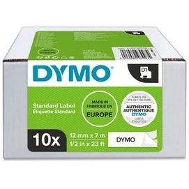 Feliratozógép szalag készlet, 12 mm x 7 m, DYMO &quot;D1&quot;, fehér-fekete