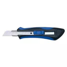 Univerzális kés, 18 mm, WEDO "Soft-cut", kék/fekete