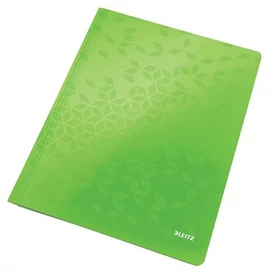 Gyorsfűző, laminált karton, A4, LEITZ &quot;Wow&quot;, zöld