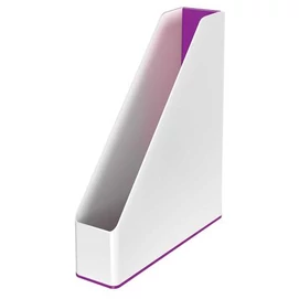 Iratpapucs, műanyag, 73 mm, kettős színhatású, LEITZ &quot;Wow&quot;, lila