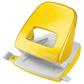 Lyukasztó, kétlyukú, 30 lap, LEITZ &quot;Nexxt Wow&quot;, sárga