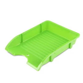 Irattálca, műanyag, törhetetlen, DONAU &quot;Solid&quot;, világoszöld