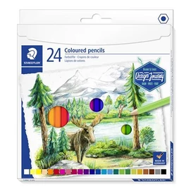 Színes ceruza készlet, hatszögletű, STAEDTLER &quot;146 C&quot;, 24 különböző szín