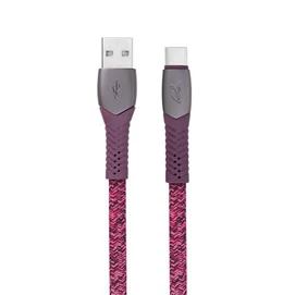 Usb kábel, USB - USB-C, 1,2 m, RIVACASE &quot;PS6102&quot;, piros