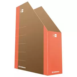 Iratpapucs, karton, 80 mm, DONAU &quot;Life&quot;, neon narancssárga