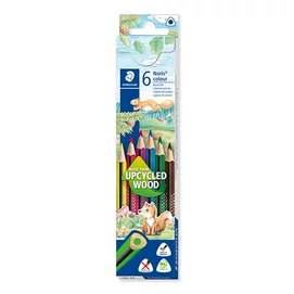 Színes ceruza készlet, háromszögletű, STAEDTLER &quot;Noris Colour 187&quot;, 6 különböző szín