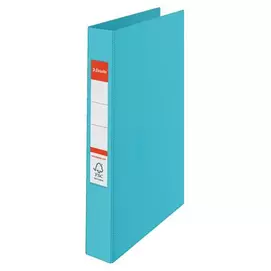 Gyűrűs könyv, 2 gyűrű, 42 mm, A4, PP, ESSELTE "Colour’Breeze", kék