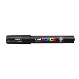 Dekormarker, 0,7 mm, UNI &quot;Posca PC-1MR&quot;, fekete