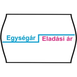 Árazószalag, feliratos, 25x16, Egységár/Eladási ár