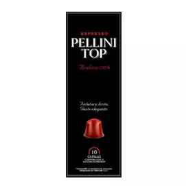 Kávékapszula, Nespresso® kompatibilis, 10 db, PELLINI, "Top"