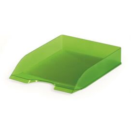 Irattálca, műanyag, DURABLE, "Basic", áttetsző zöld