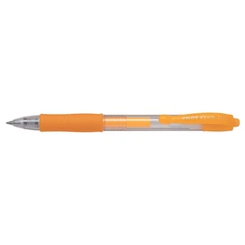 Zseléstoll, 0,37 mm, nyomógombos, PILOT &quot;G-2 Neon&quot;, narancs