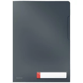 Genotherm, &quot;L&quot;, A4, PP, LEITZ &quot;Cosy Privacy&quot;, bársonyszürke