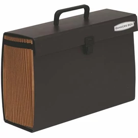 Harmonikatáska, karton, 19 rekeszes, FELLOWES &quot;Bankers Box Handifile&quot;, fekete