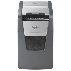 Iratmegsemmisítő, konfetti, 150 lap, REXEL, &quot;Optimum AutoFeed+ 150X&quot;