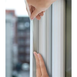 Ajtó- és ablaktömítő szalag, 9 mm x 6 m, TESA &quot;tesamoll® Premium Flexible&quot;, átlátszó