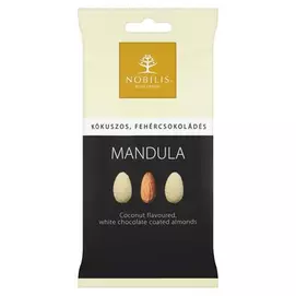 Mandula, 100 g, NOBILIS, kókuszos-fehércsokoládés