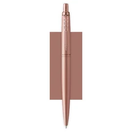 Golyóstoll, 0,7 mm, nyomógombos, rózsaszín klip, rózsaszín tolltest, PARKER, &quot;Royal Jotter XL&quot;, kék